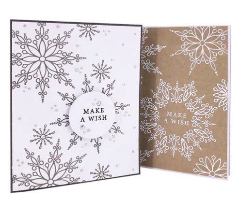 Silikonová razítka MODA SCRAP - Vločky - sada 12 ks