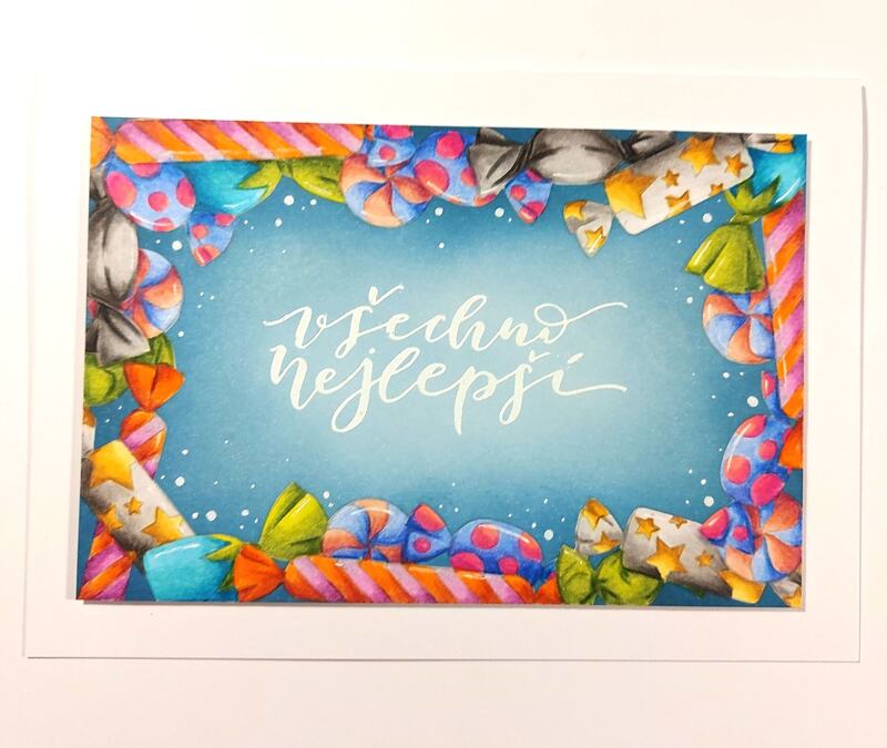 Silikonová razítka MODA SCRAP - bonbóny - sada 12 ks