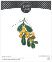 Vyřezávací šablony MODA SCRAP - větvička jmelí - sada 3 ks