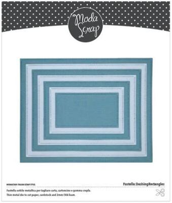 Vyřezávací šablony MODA SCRAP - obdélník s ozdobným lemem - sada 7 ks Vyřezávací šablony MODA SCRAP - obdélník s ozdobným lemem - sada 7 ks
