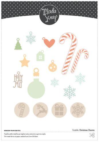 Vyřezávací šablony MODA SCRAP - vánoční ozdoby