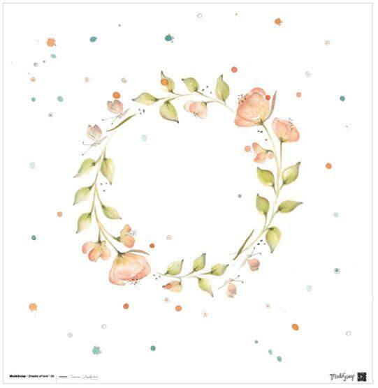 Sada papírů MODA SCRAP 6x6" - Shades of love - sada 12 listů