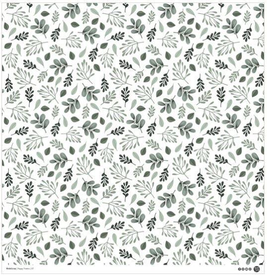 Sada papírů MODA SCRAP 12x12" - Happy flowers - sada 12 listů