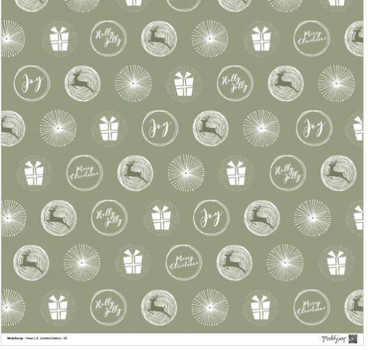 Sada papírů MODA SCRAP 12x12" - Vánoční speciál - sada 12 listů