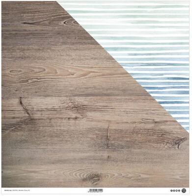 Oboustranně potištěný papír MODA SCRAP 12x12" - DŘEVO 3 - 1 ks