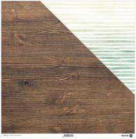 Oboustranně potištěný papír MODA SCRAP 12x12" - DŘEVO 6 - 1 ks