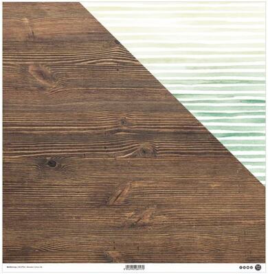 Oboustranně potištěný papír MODA SCRAP 12x12" - DŘEVO 6 - 1 ks