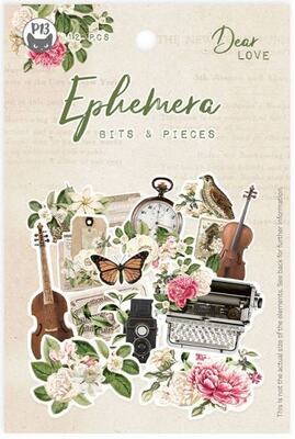 Papírové výseky P13 - Dear Love - sada 12 ks