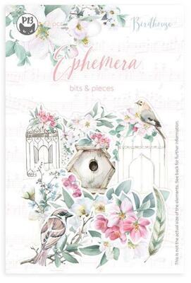 Papírové výseky P13 - Birdhouse - sada 12 ks