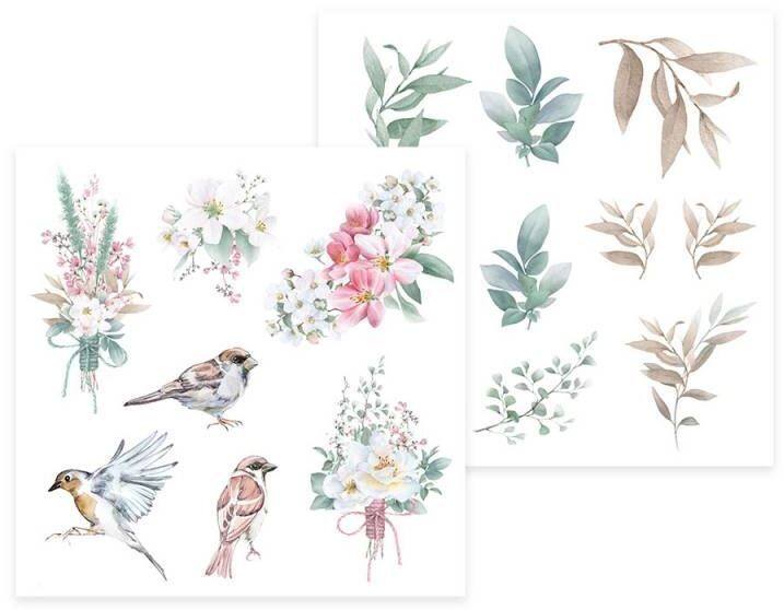 Sada scrapbookových oboustranně potištěných papírů P13 6x6" - Birdhouse - sada 24 listů