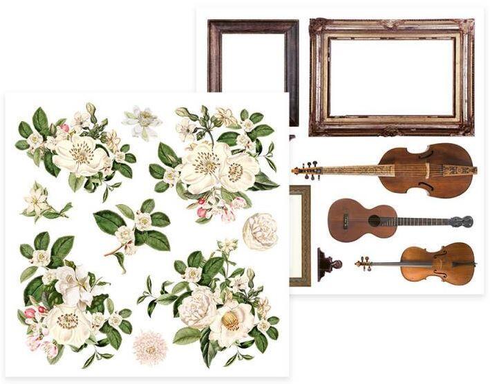 Sada scrapbookových oboustranně potištěných papírů P13 6x6" - Dear Love - sada 24 listů