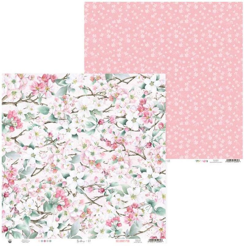 Sada scrapbookových oboustranně potištěných papírů P13 12x12" - Birdhouse - sada 12 listů