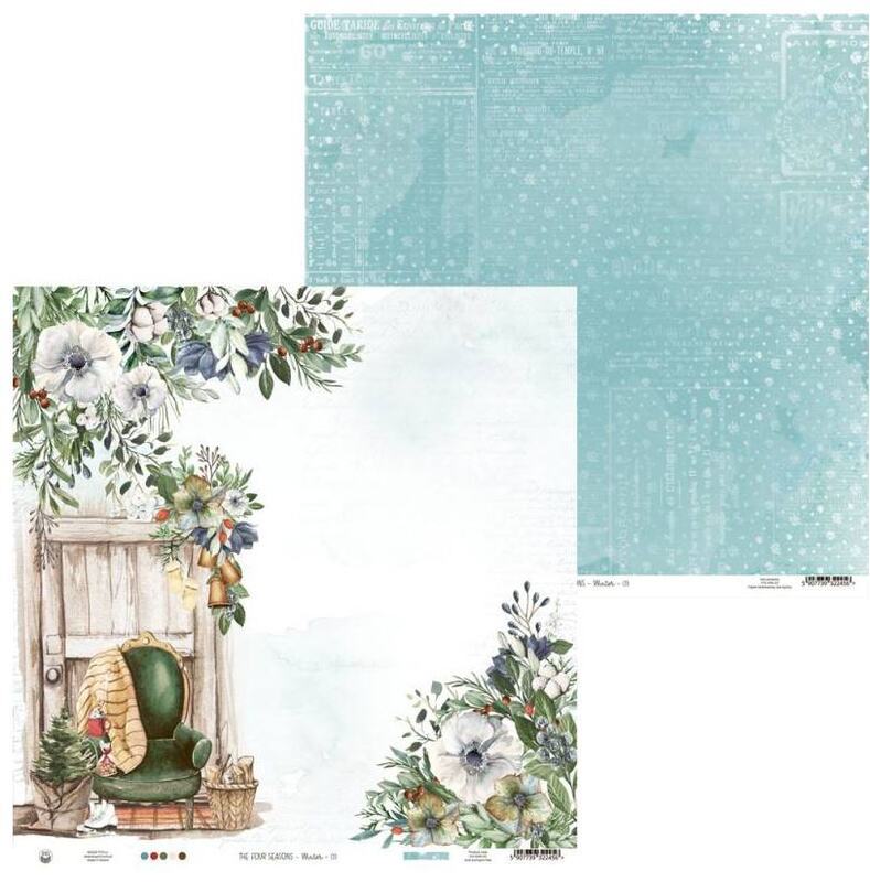 Sada scrapbookových oboustranně potištěných papírů P13 12x12" - The four seasons - Winter