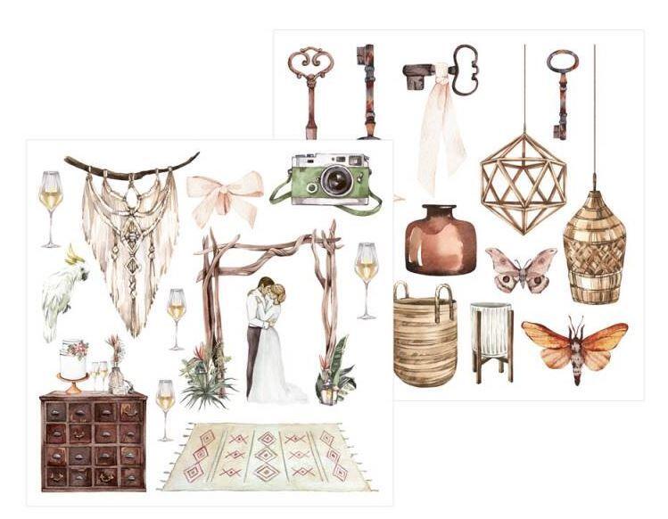 Sada scrapbookových oboustranně potištěných papírů P13 6x6" - Always and Forever - sada 24 listů