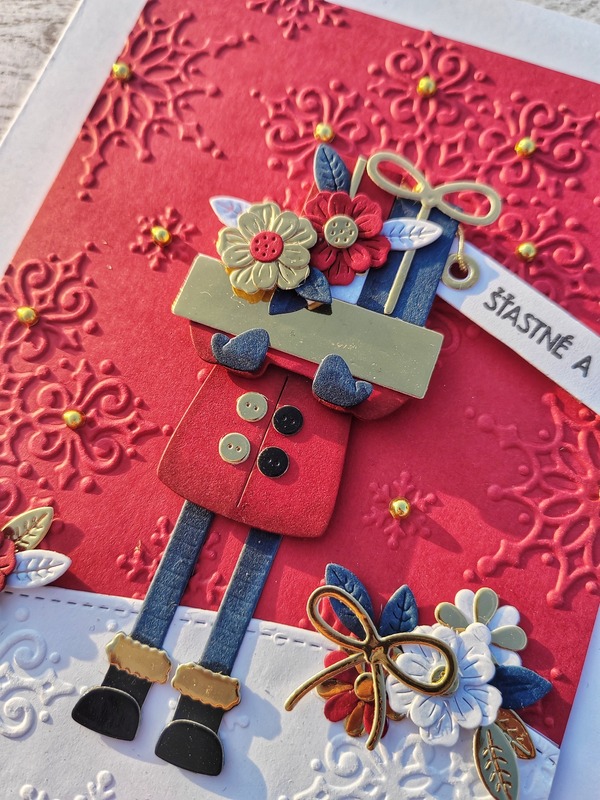 Přání ruční výroba - Hromada dárků