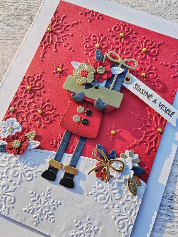 Přání ruční výroba - Hromada dárků