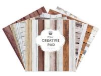 Sada scrapbookových oboustranně potištěných papírů P13 12x12" MCP Wood - sada 12 listů