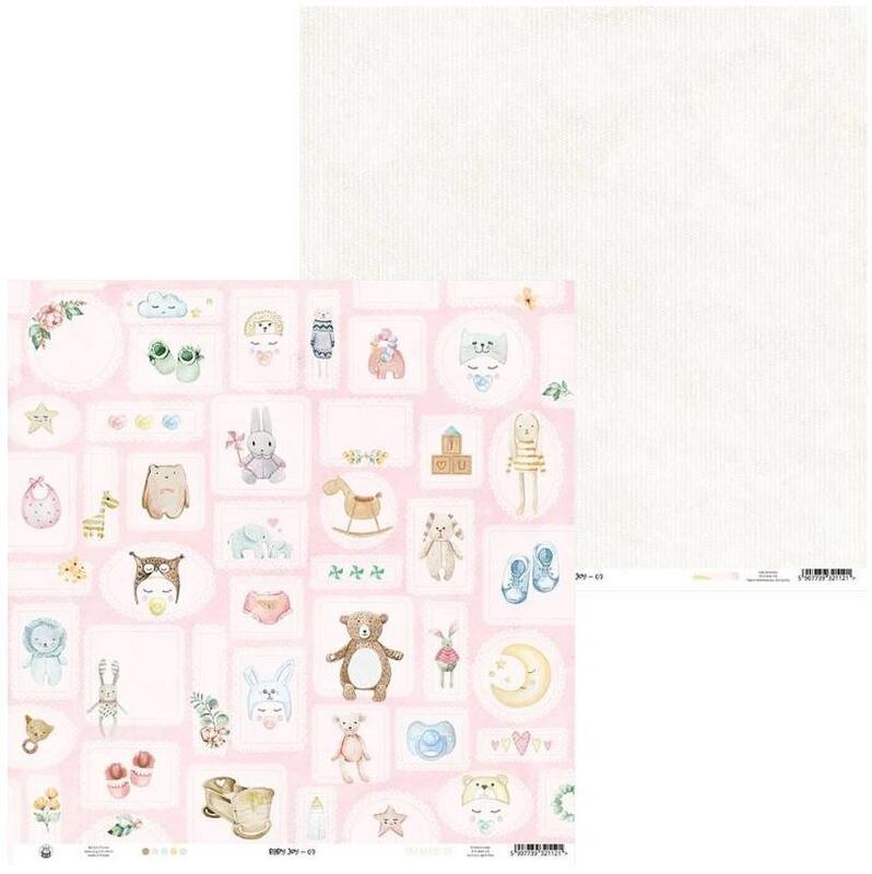 Sada scrapbookových oboustranně potištěných papírů P13 6x6" - Baby Joy - sada 24 listů