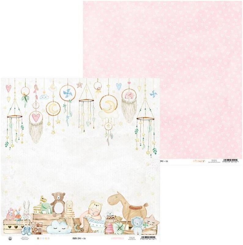 Sada scrapbookových oboustranně potištěných papírů P13 6x6" - Baby Joy - sada 24 listů