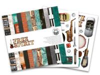 Sada scrapbookových oboustranně potištěných papírů P13 6x6" - Free Spirit - sada 24 listů