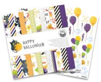 Sada scrapbookových oboustranně potištěných papírů P13 12x12" Happy Halloween - sada 12 listů