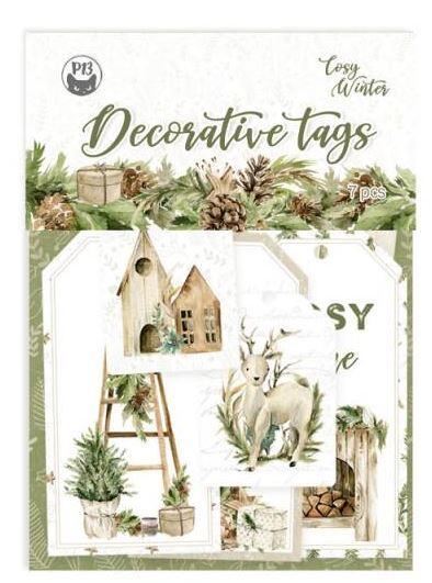 Dekorativní visačky P13 - Cosy Winter B