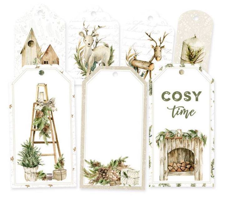 Dekorativní visačky P13 - Cosy Winter B