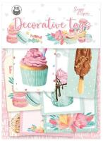 Dekorativní visačky P13 - Sugar & Spice - sada 7 ks