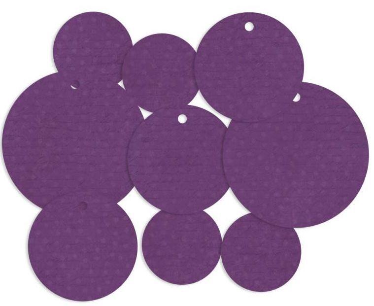 Dekorativní visačky P13 - Time to relax - sada 9 ks