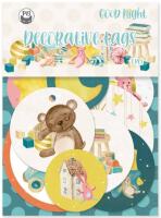 Dekorativní visačky P13 - Good Night - sada 9 ks