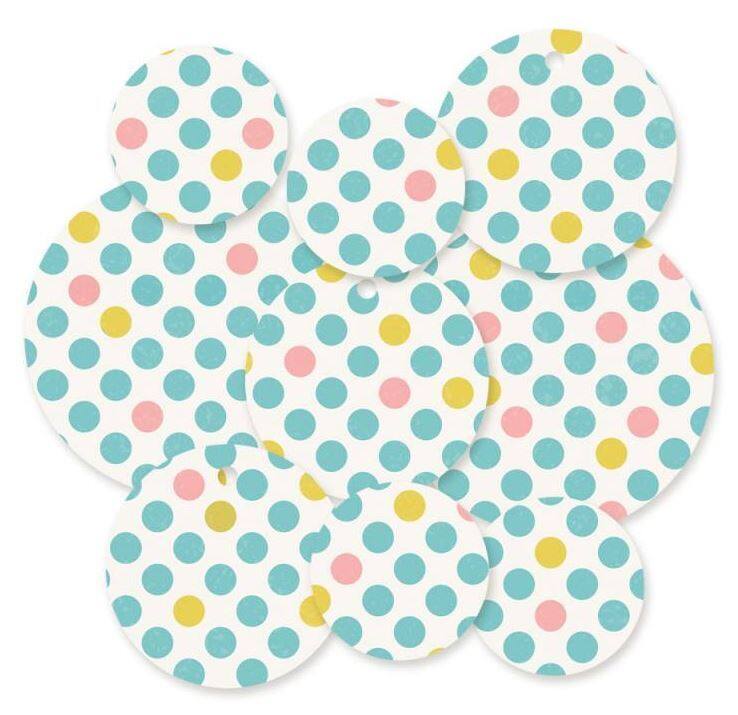 Dekorativní visačky P13 - Good Night - sada 9 ks