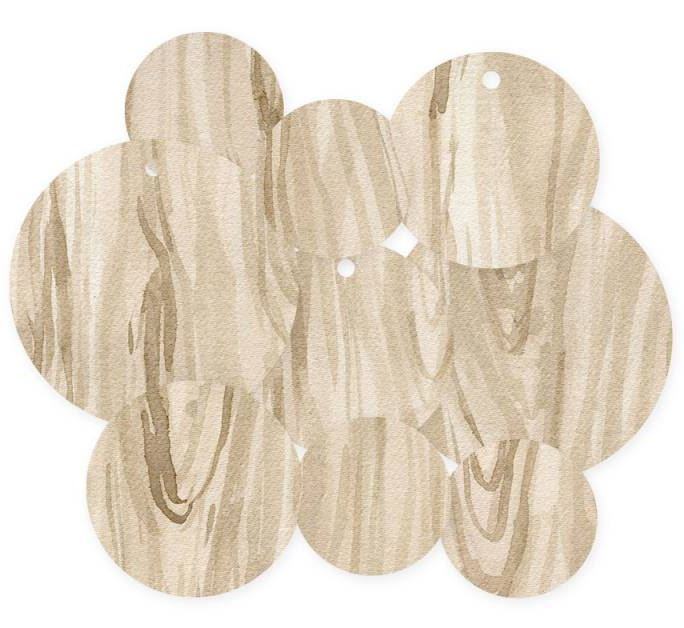 Dekorativní visačky P13 - There is no planet B - sada 9 ks