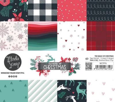 Sada papírů MODA SCRAP 12x12" - The magic of Christmas - sada 12 listů