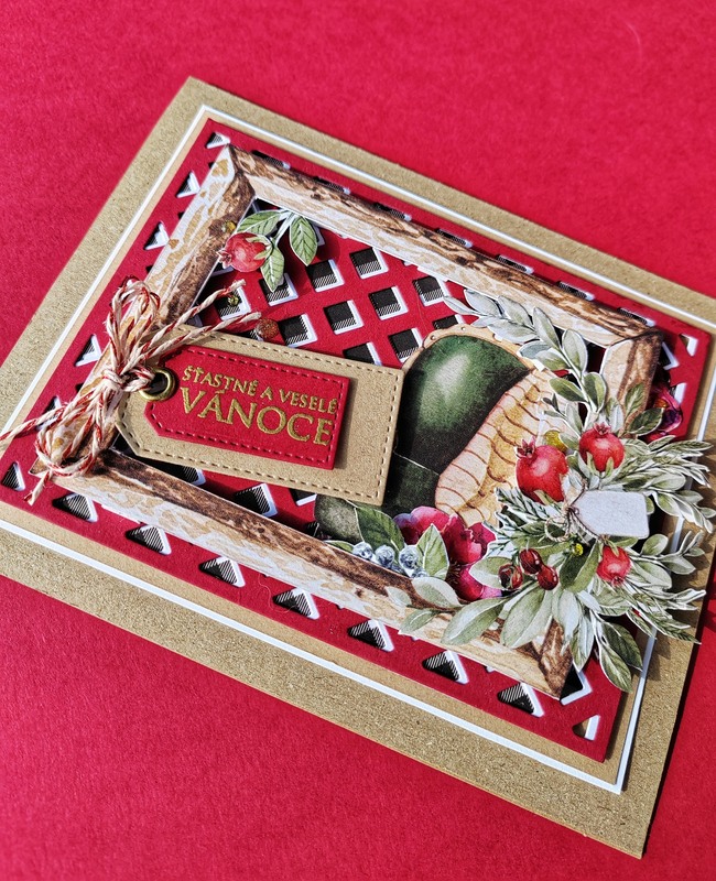 Přání ruční výroba - Vánoční dekor
