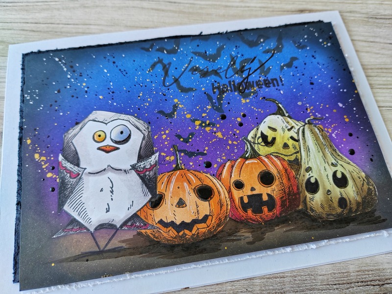 Přání ruční výroba - Halloween 1