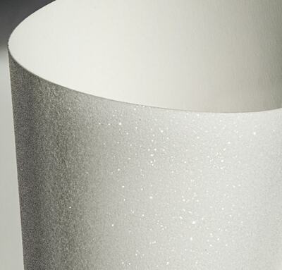 Třpytivý papír A4 210g - bílý