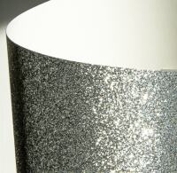 Třpytivý papír A4 210g - stříbrný