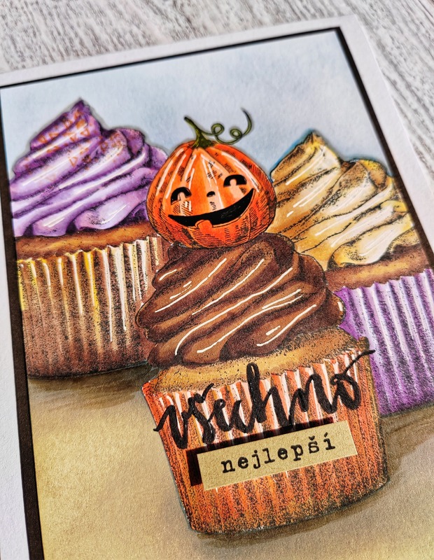 Přání ruční výroba - Halloween 3 - 1 ks