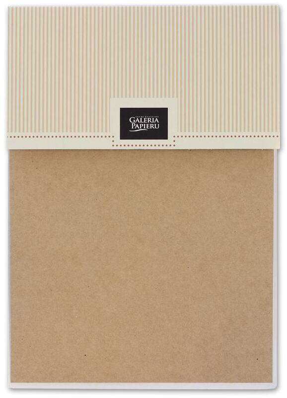 KRAFT samolepicí papír A5 80g - béžový - sada 12 ks