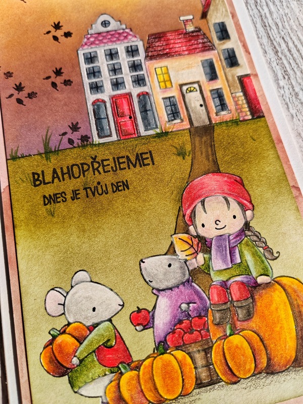 Přání ruční výroba - Halloween 5 - 1 ks