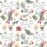 Vánoční balicí papír 70 x 100 cm - Vše, co chci k Vánocům, jsi ty - 1 arch