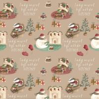 Vánoční balicí papír 70 x 100 cm - Tady musel být někdo hodný - 1 arch