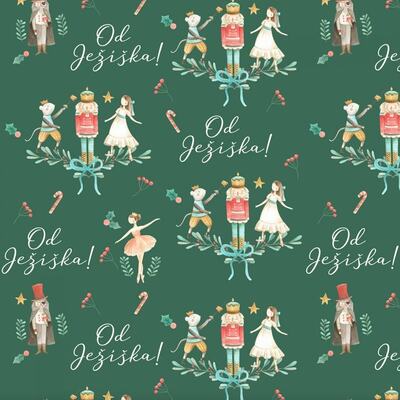 Vánoční balicí papír 70 x 100 cm - Louskáček - 1 arch