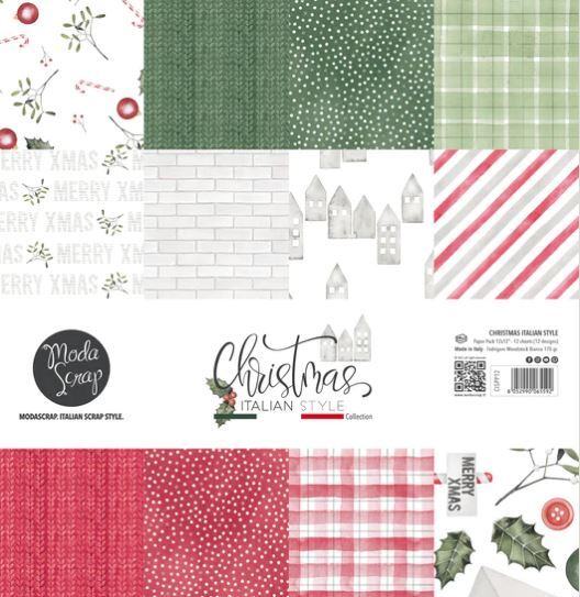 Sada papírů MODA SCRAP 12x12" - Christmas Italian Style - sada 12 listů