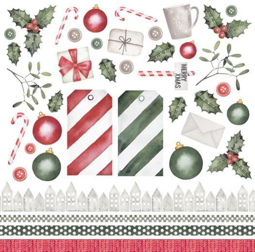 Sada papírů MODA SCRAP 12x12" - Christmas Italian Style - sada 12 listů