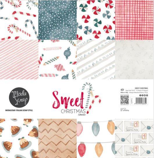 Sada papírů MODA SCRAP 12x12" - Sweet Christmas - sada 12 listů