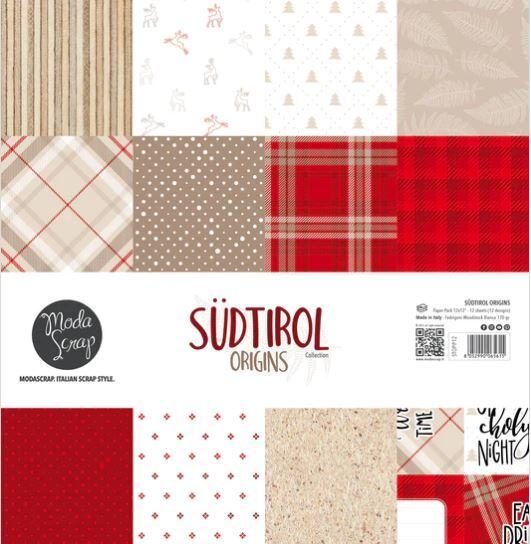 Sada papírů MODA SCRAP 12x12" - Südtirol Origins