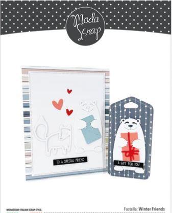 Vyřezávací šablony MODA SCRAP - Winter Friends - sada 10 ks