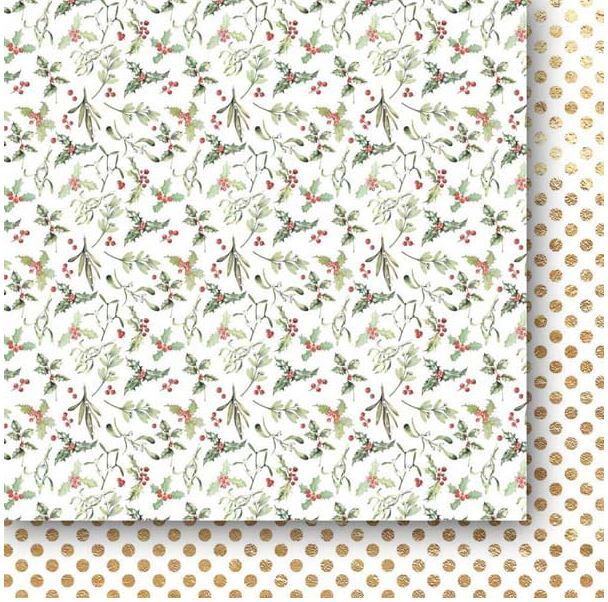 Sada oboustranně potištěných papírů PAPER HEAVEN 6x6" - White as Snow - sada 24 listů