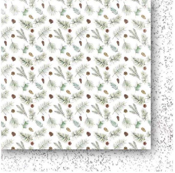 Sada oboustranně potištěných papírů PAPER HEAVEN 6x6" - White as Snow - sada 24 listů